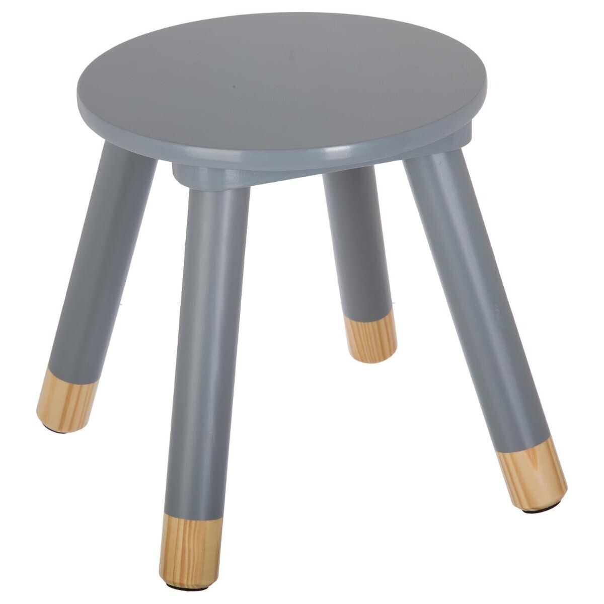 Levně Šedá dětská stolička STOOL GREY