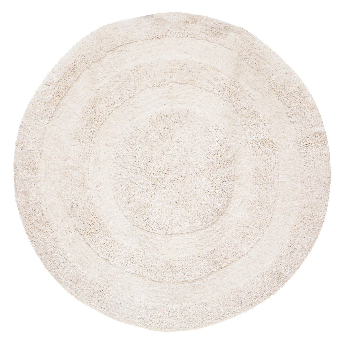 Levně Bílý kulatý koberec SPIRALE 120 cm