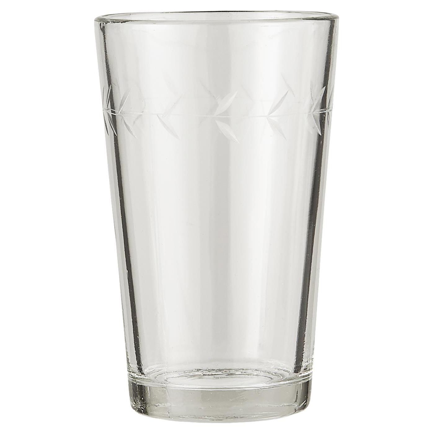 Levně IB Laursen Sklenice LEAF s broušenými lístečky