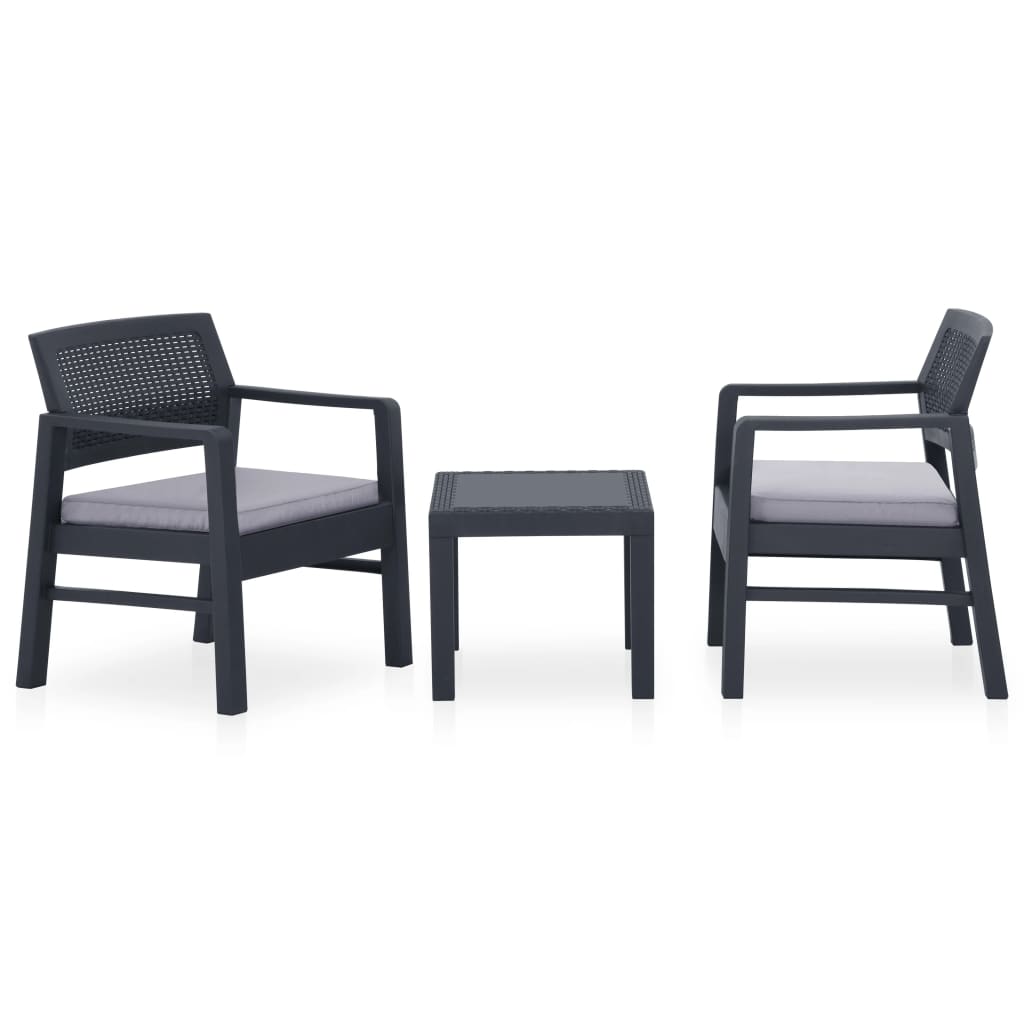 Černý zahradní set OBASI