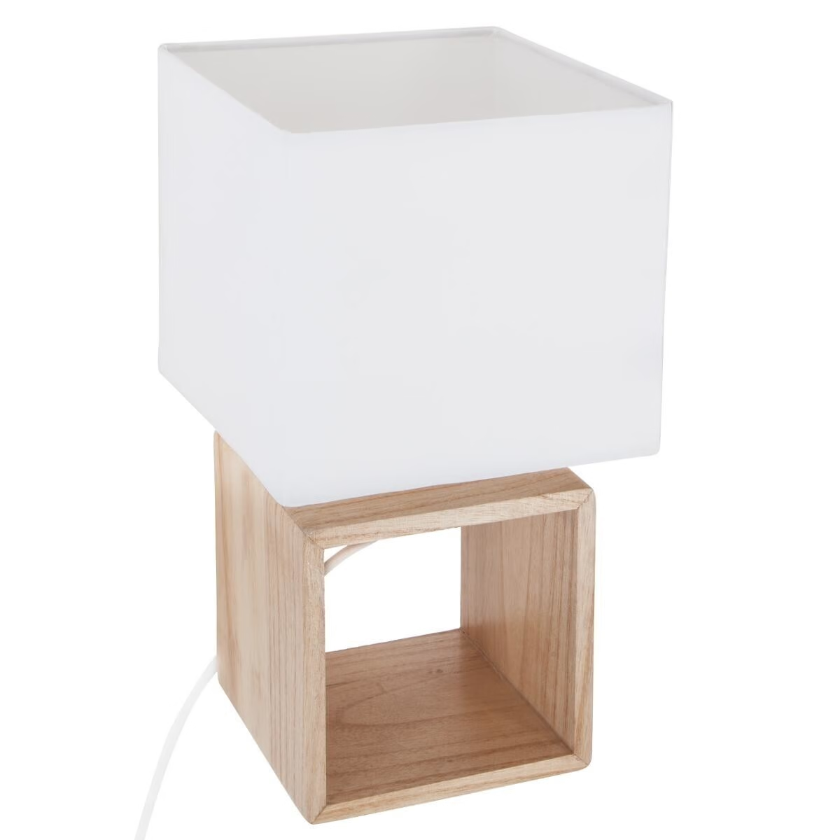 Levně Bílá stolní lampa POJO