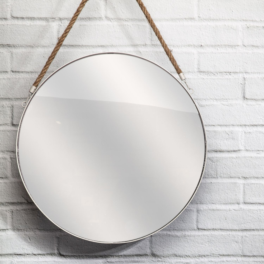 Bílé kulaté zrcadlo MIRROR (obrázek 2)