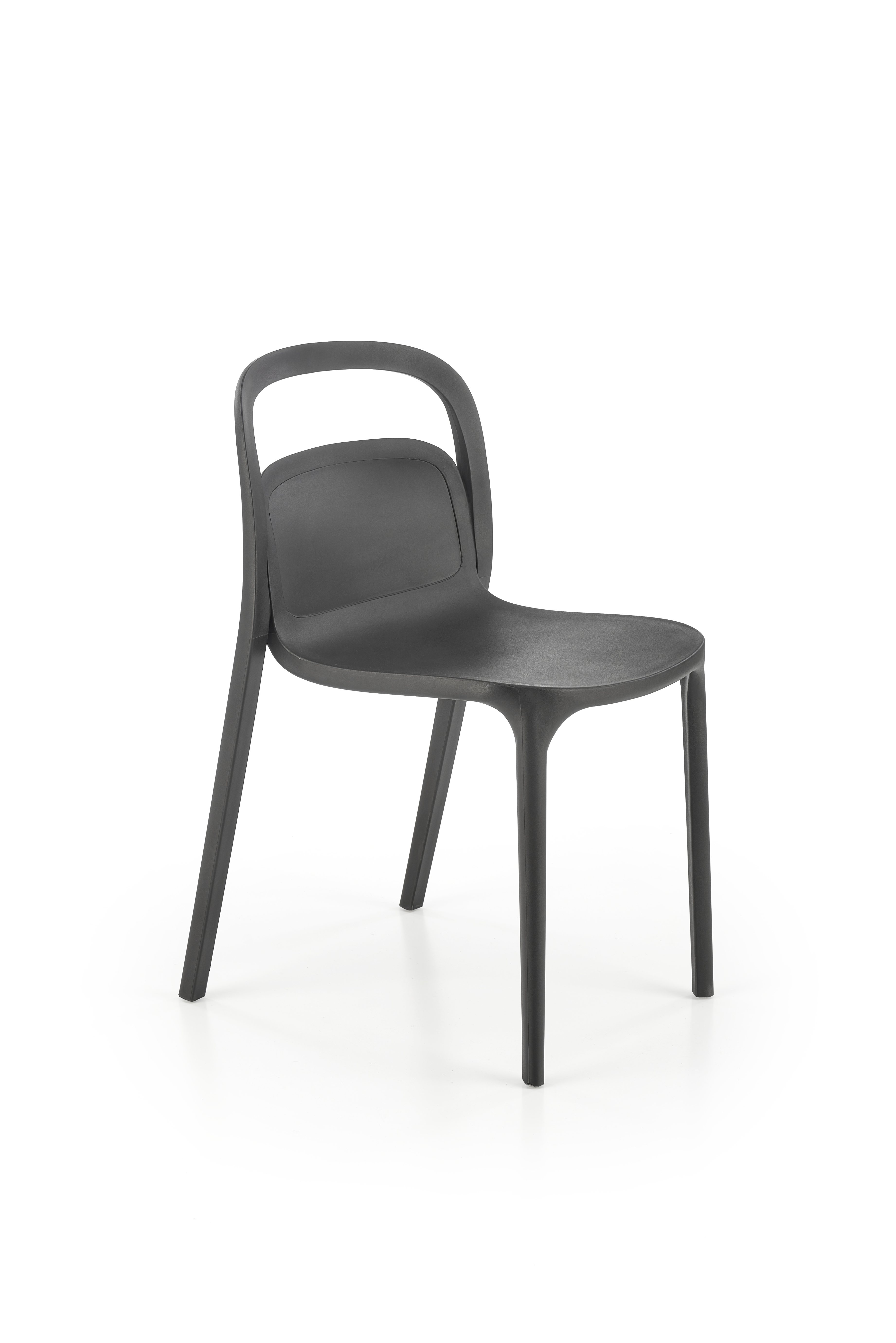 Levně Černá plastová židle K490