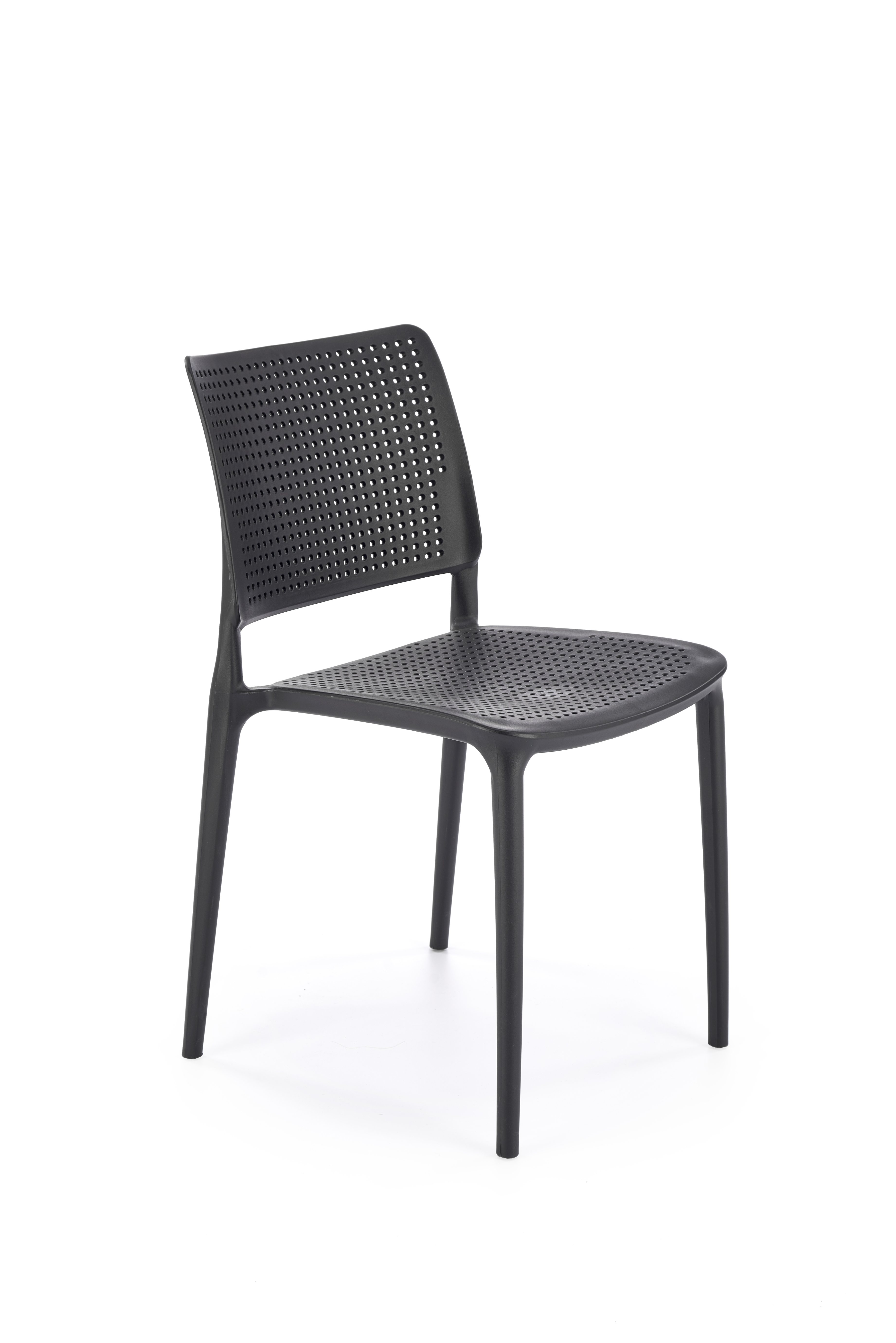 Levně Černá plastová židle K514