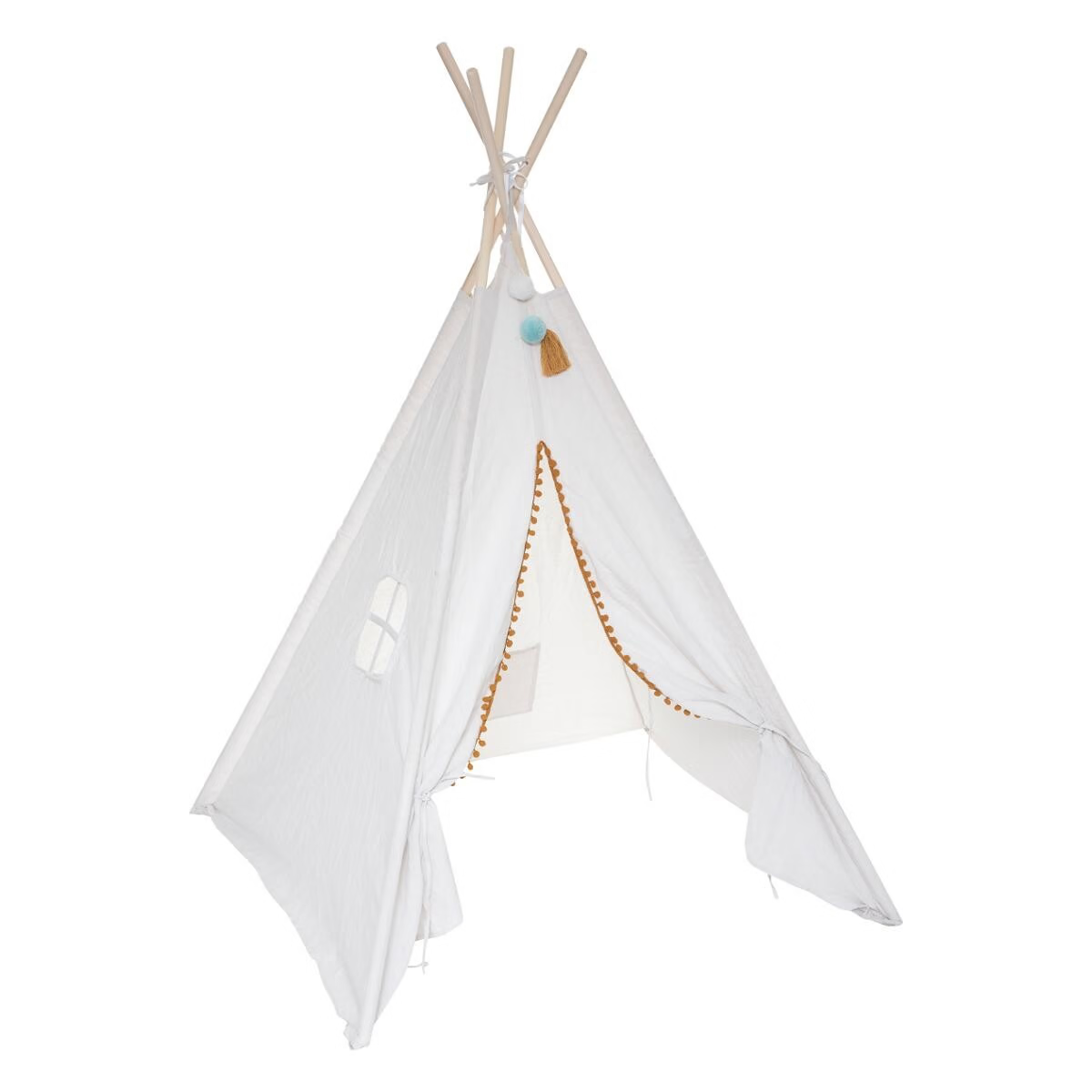 Levně Bílé dětské teepee WAPI