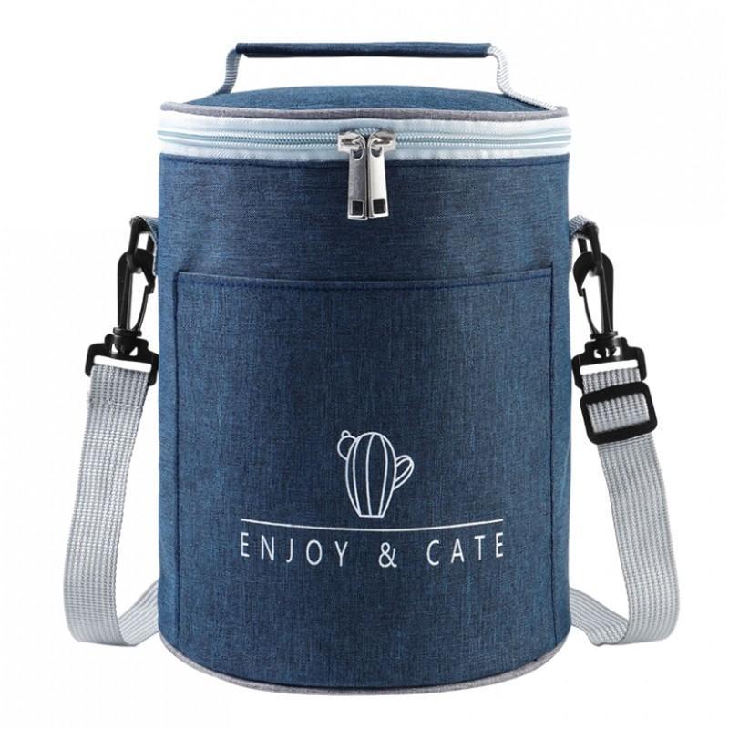 Levně Modrá termotaška pro přepravu jídla LUNCH BOX