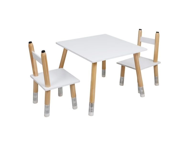 Levně Bílý dětský set STUDY