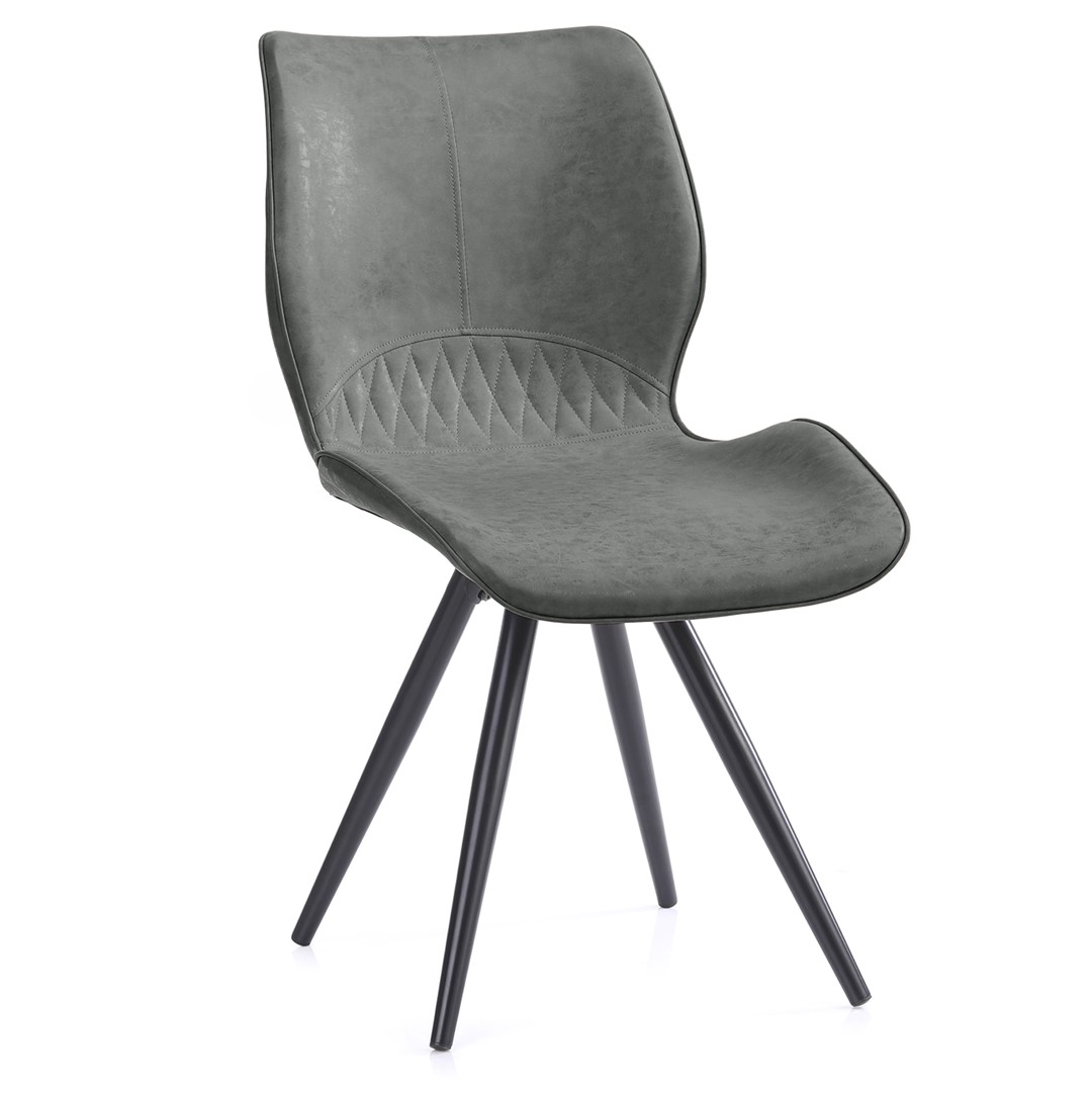 Šedá jídelní židle HORSAL