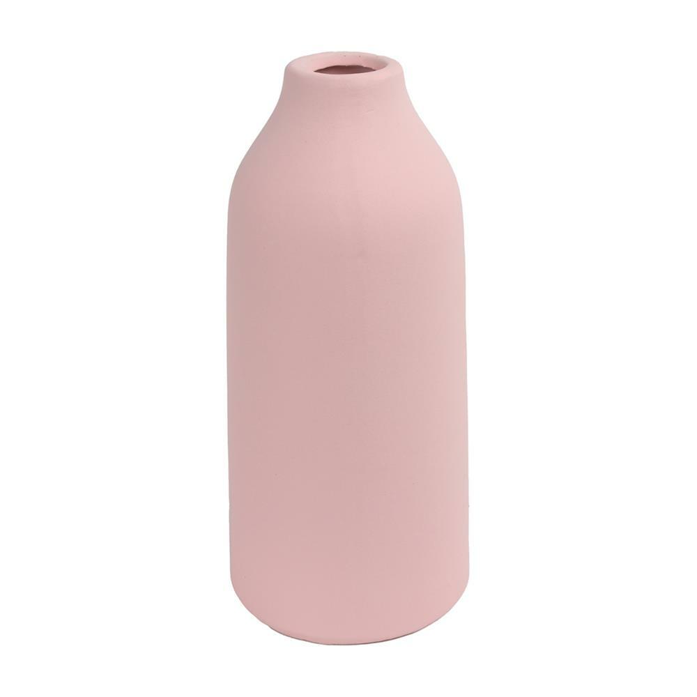 Levně Růžová keramická váza DEBBIE 23 cm