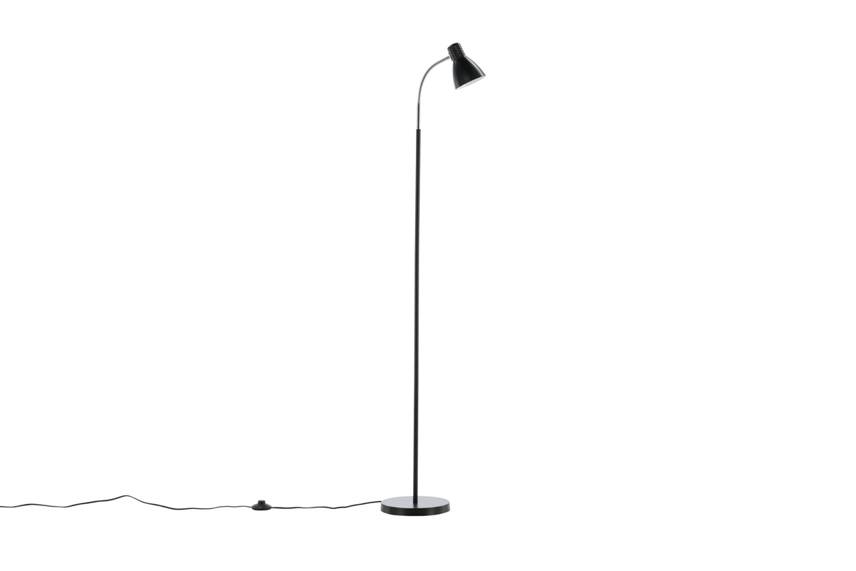 Levně Černá stojací lampa LINA
