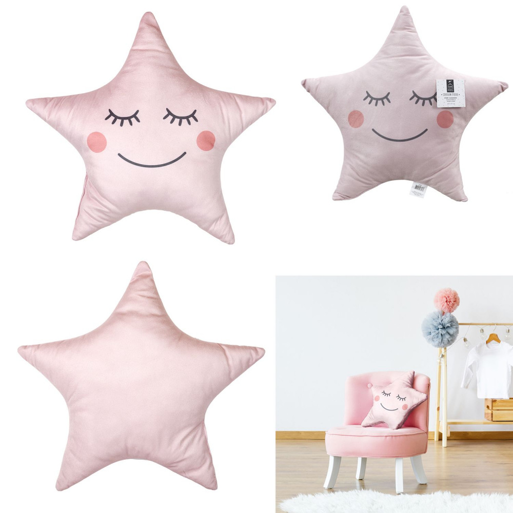 Levně Dětský dekorační polštářek PINKY, růžový