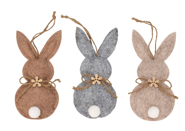 Levně Plstěný králíček na zavěšení EASTER BUNNY - různé varianty