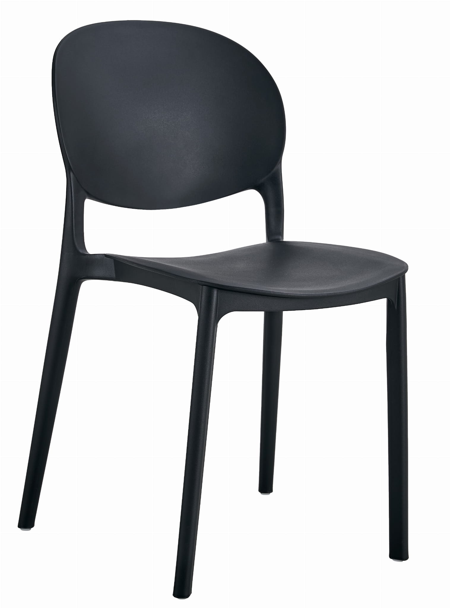 Levně Černá plastová židle RAWA