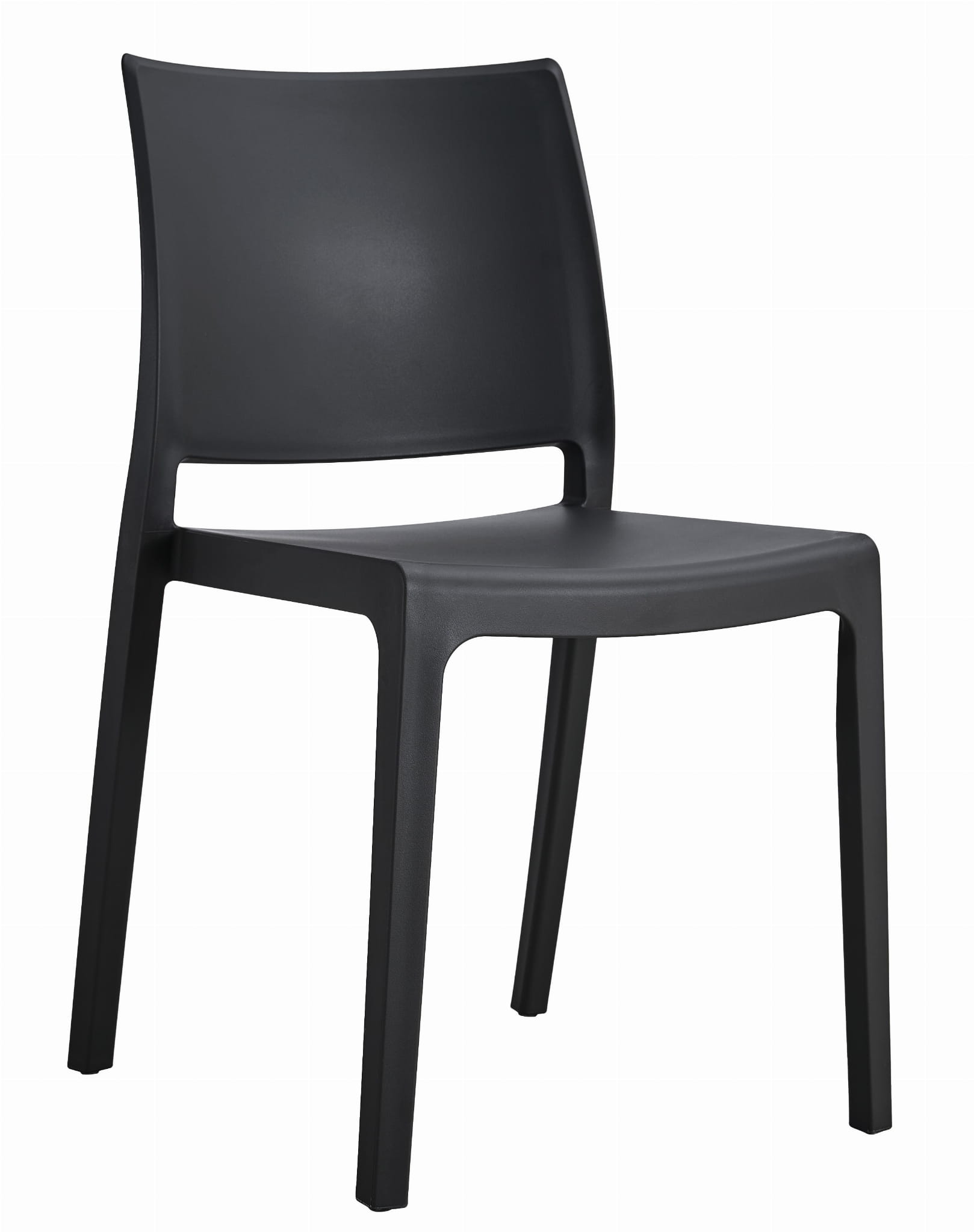 Levně Černá plastová židle KLEM