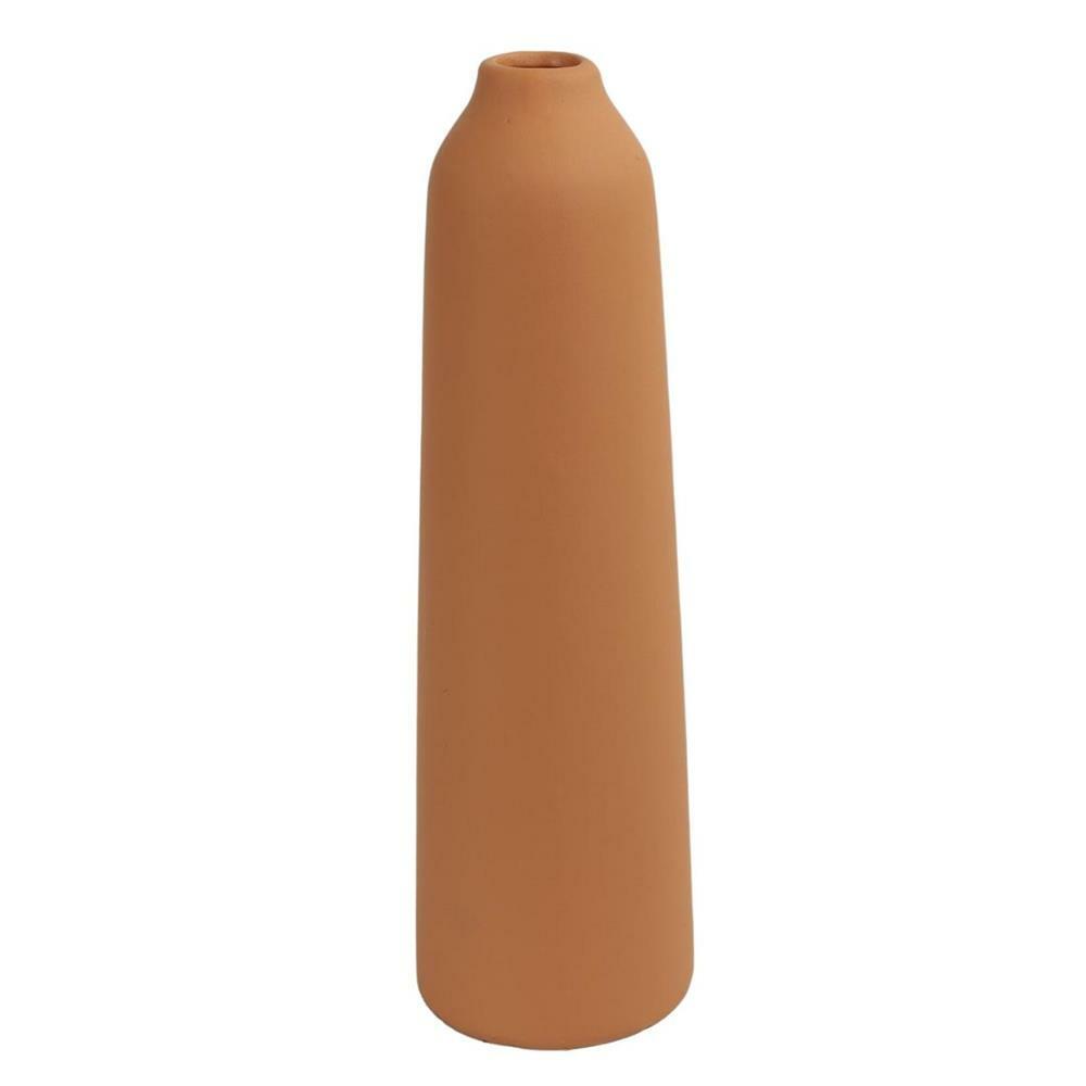 Levně Hnědá terakotová váza DEBBIE 31 cm
