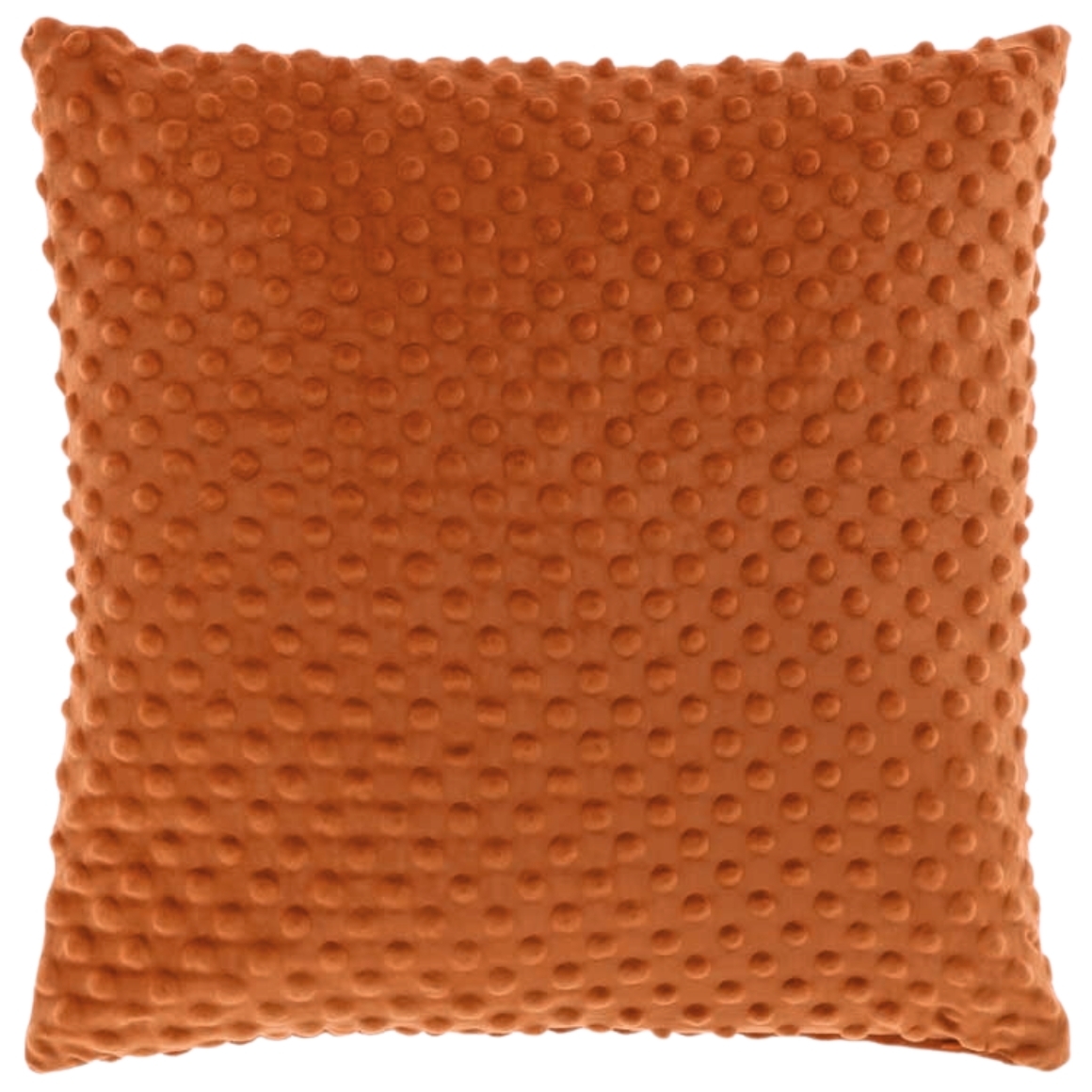 Levně Sametový dekorační polštářek KAAT 45x45 cm, oranžový
