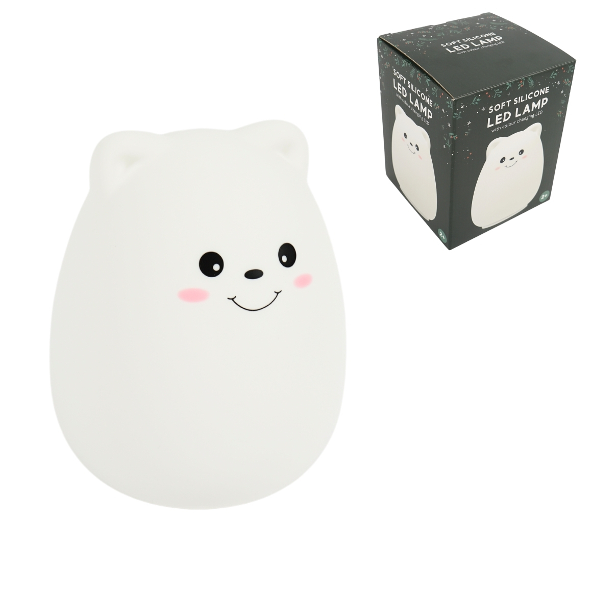 Levně Silikonová LED dětská noční lampička HAPPY SLEEP