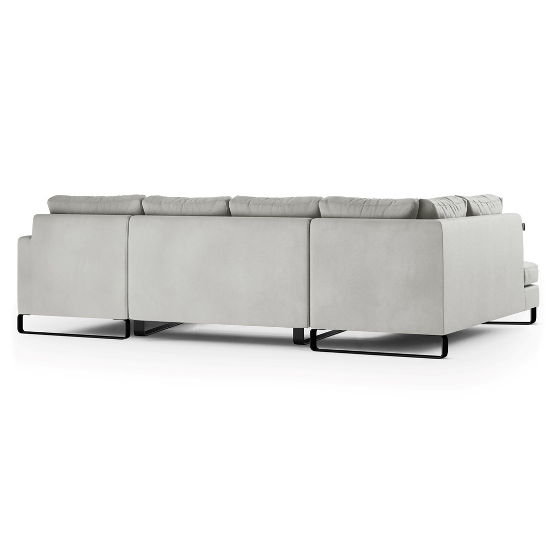 Šedá sedací souprava do U CORNI (obrázek 4)