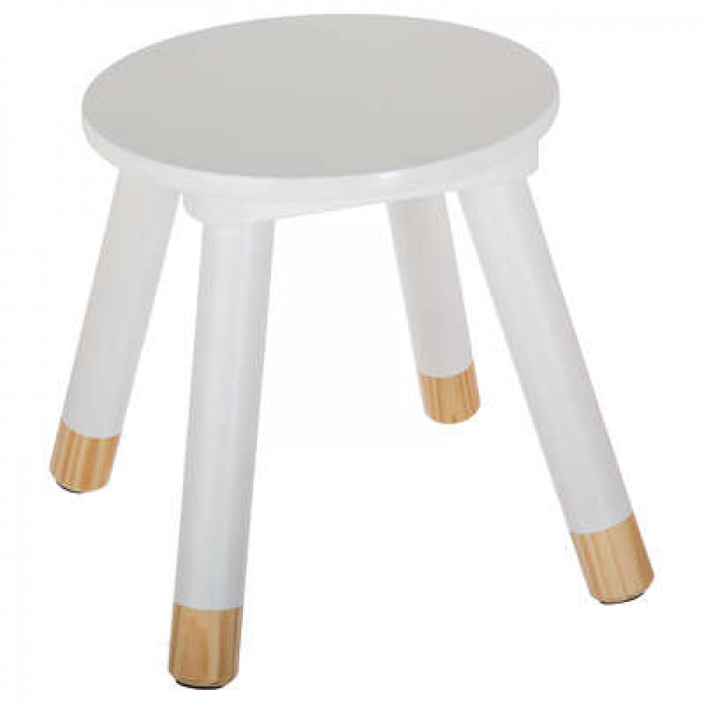 Levně Bílá dětská stolička STOOL WHITE