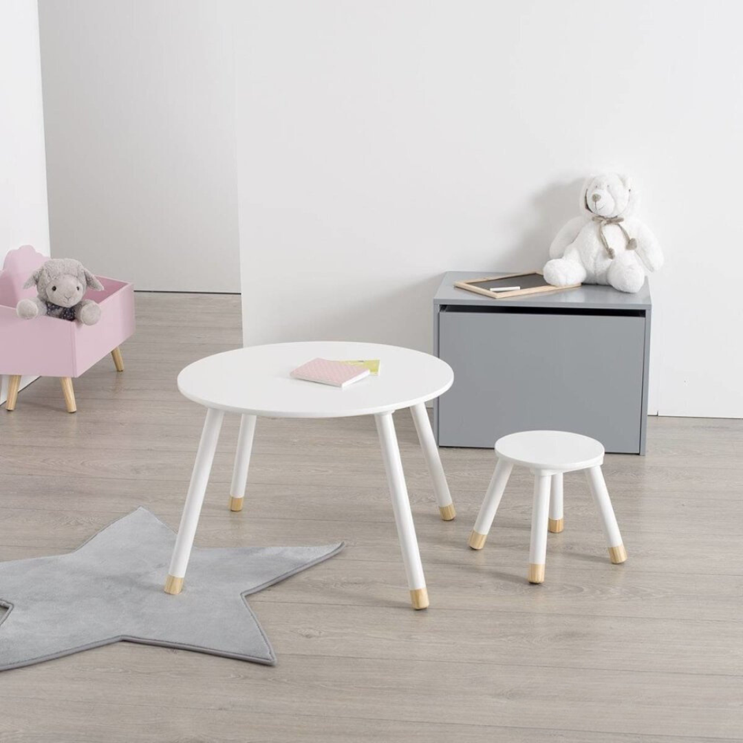 Bílá dětská stolička STOOL WHITE (obrázek 2)