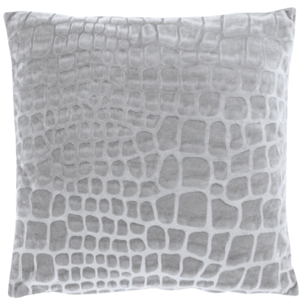 Sametový dekorační polštářek NANOU 45x45 cm, světle šedý