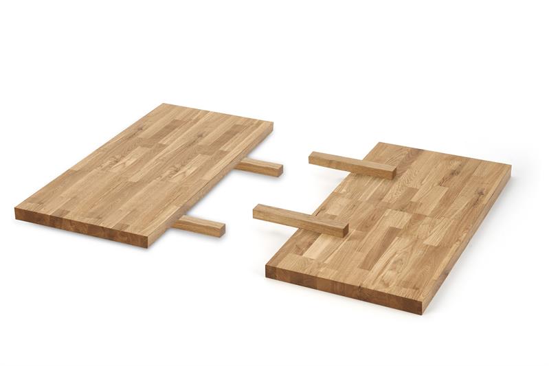 Levně AKCE APEX & RADUS - deska k prodloužení stolu 78x40 cm, přírodní dub II. jakost