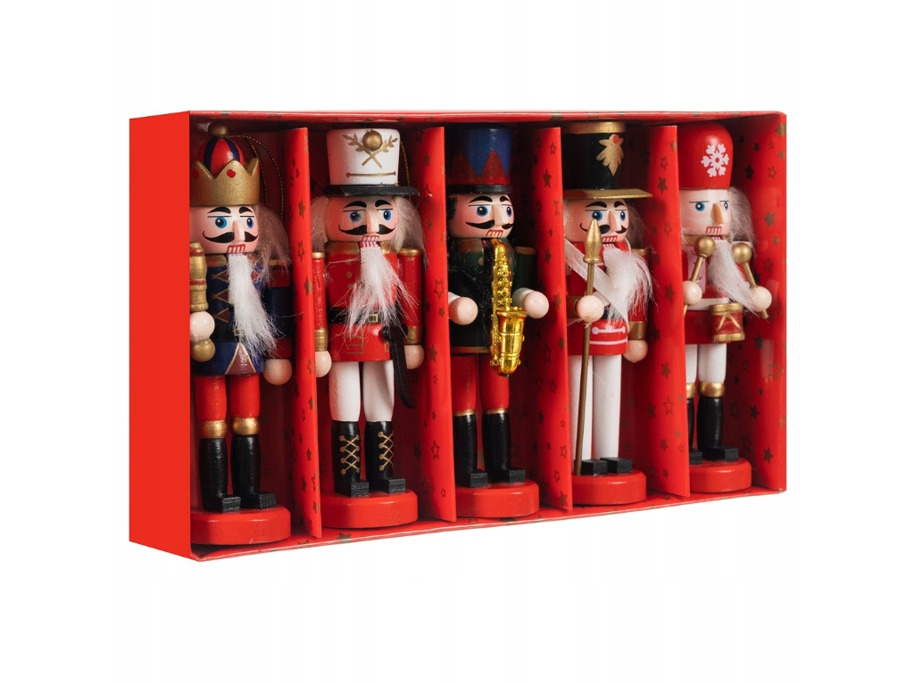 Vánoční ozdoby NUTCRACKER sada 5 ks, barevné (obrázek 2)