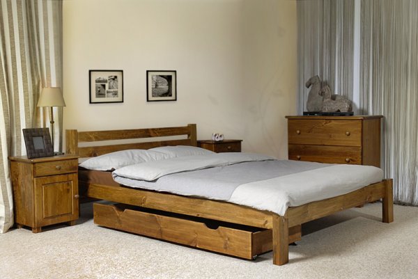 Úložný box pod postel 150 cm, dub (obrázek 2)