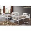 Bílá patrová postel ARDEN, rozložitelná