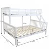 Bílá patrová postel ARDEN, rozložitelná