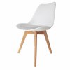 Bílo-světle šedá židle DAMARA