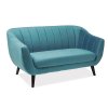 ELITE2V85TU SOFA ELITE 2 VELVET TURKUS BLUVEL 85 WENGE (T)