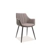 Šedá židle BRUNO