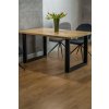Designový jídelní stůl UMBERTO 180x90 – černá konstrukce a dub