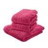 Luxusní osuška Comfort 70x140 cm purpurová s bordurou, 100% bavlna