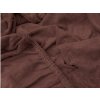 Froté prostěradlo EXCLUSIVE tmavě hnědé 180 x 200 cm