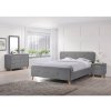 Čalouněná postel MALMO 160 x 200 cm šedá