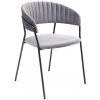 zestaw dwoch krzesel z podlokietnikami belle 61x80 cm szare 10