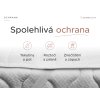 PROŠÍVANÝ chránič matrace 140x200 cm nepropustný a prodyšný