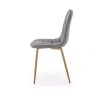 Židle MOLDE 316 s ocelovými nohami v trendy šedé barvě