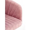 Růžové kancelářské křeslo MARIBO VELVET