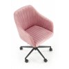 Růžové kancelářské křeslo MARIBO VELVET