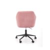 Růžové kancelářské křeslo MARIBO VELVET