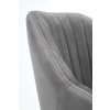 Šedé kancelářské křeslo MARIBO VELVET