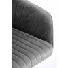Šedé kancelářské křeslo MARIBO VELVET