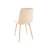 Béžová sametová jídelní židle MILA D