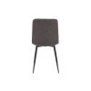 Tmavě šedá jídelní židle ALAN B s černými nohami