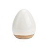 Bílé keramické velikonoční vajíčko SIMPLE