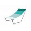 Pohodlné skládací plážové lehátko SAND s zelenými pruhy