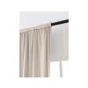 Dvojbalení závěsů VELVET béžové 140x250 cm s páskou na řasení